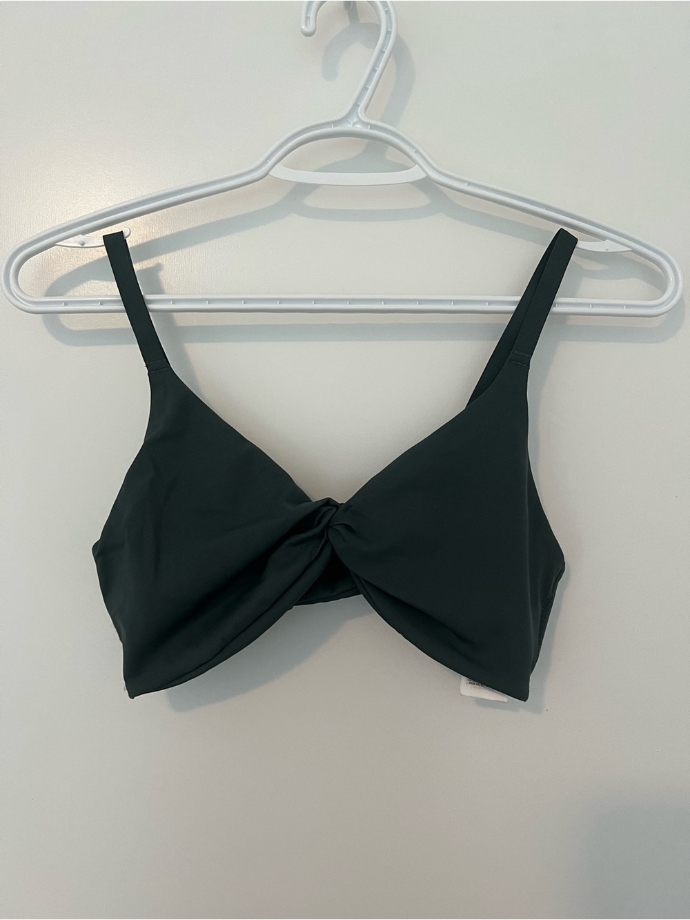 Gymshark Fog Green Elevate Twist Front Bralette Size Small